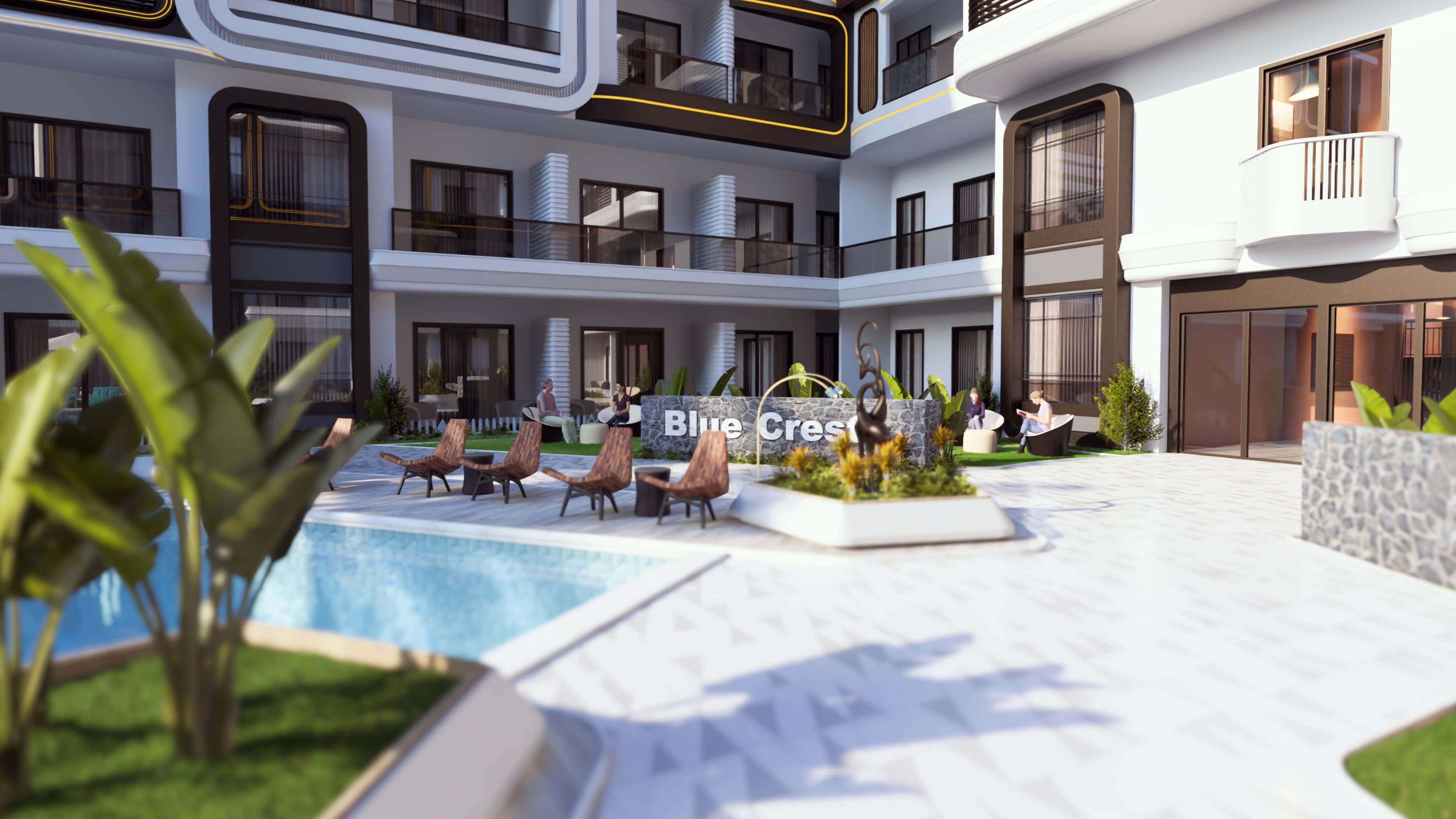 Blue Crest - Aerial View of Development