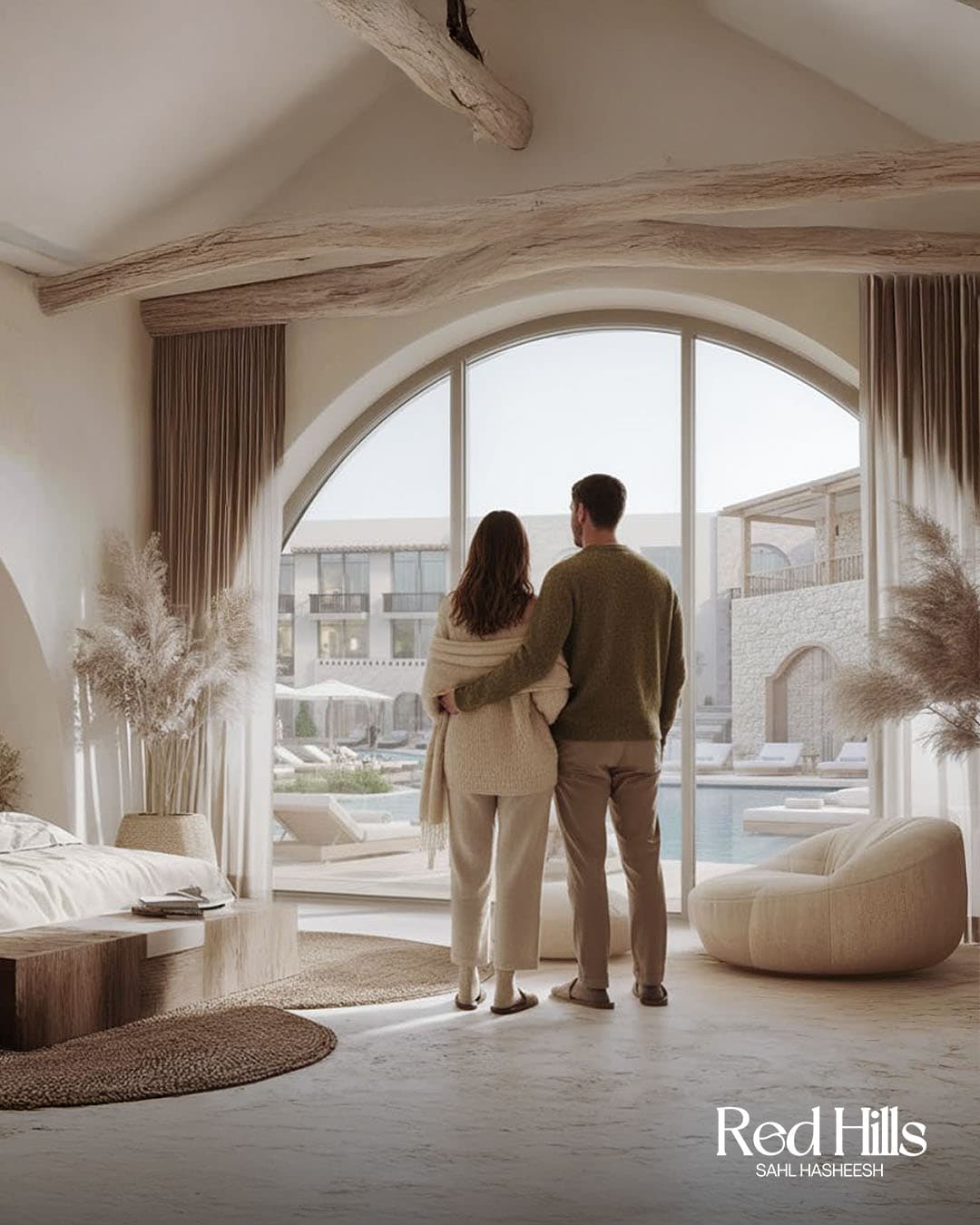 Red Hills Hurghada swimming pool area and landscaped community