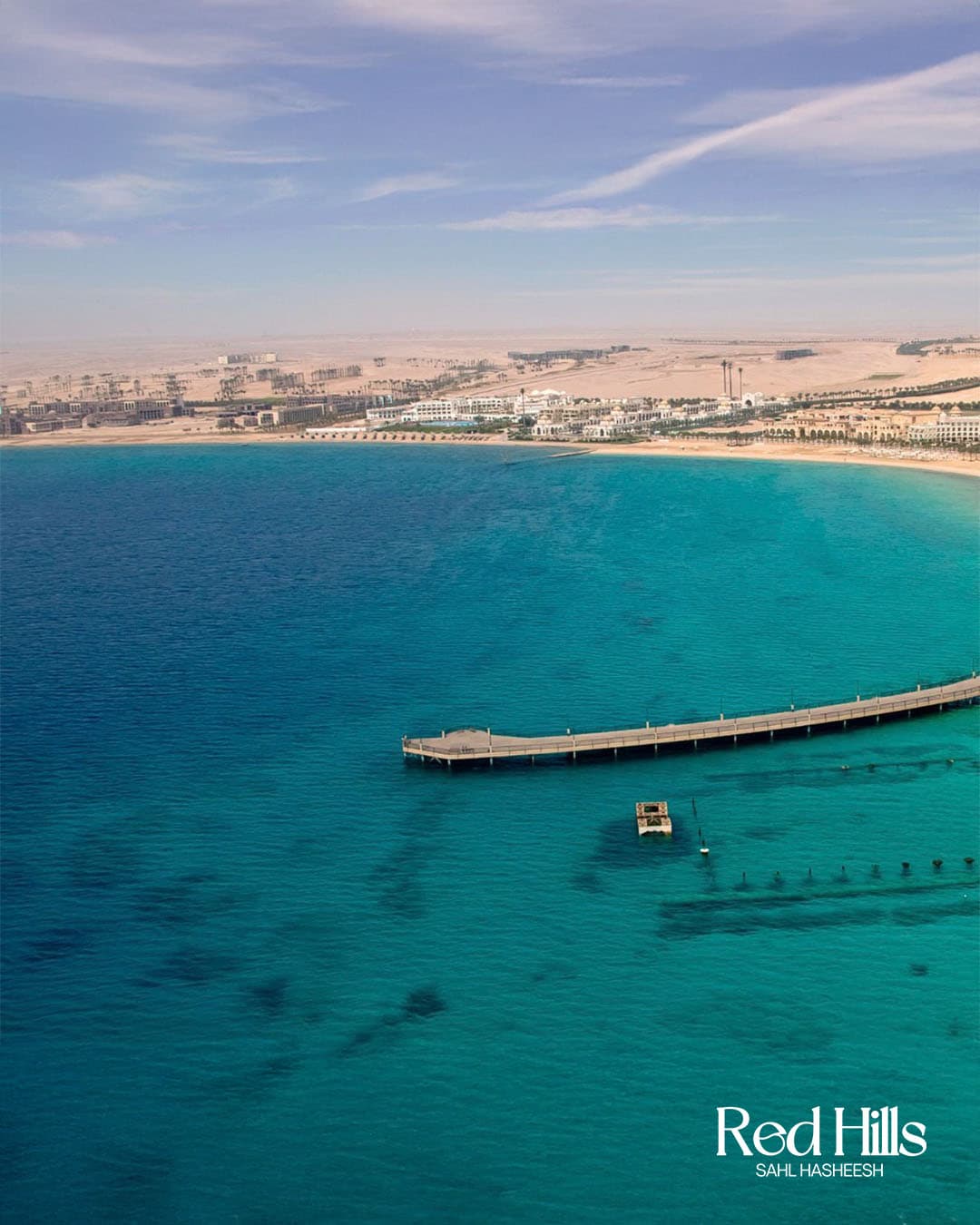 Red Hills Hurghada landscaped areas and community swimming pool